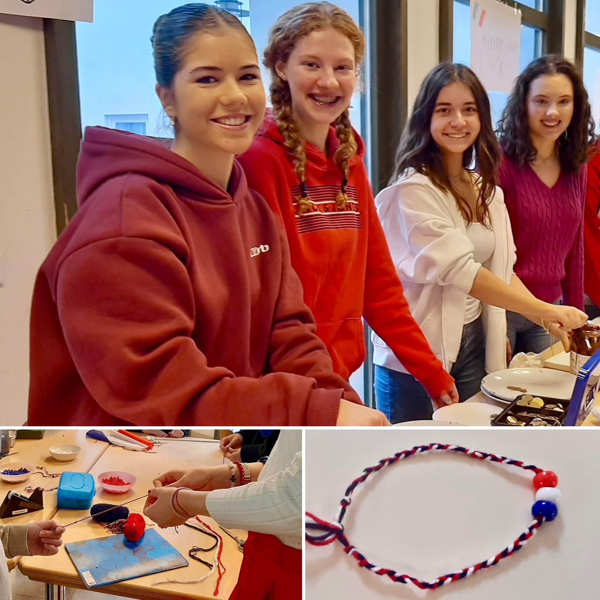 Freundschaftsbänder für eine internationale Freundschaft